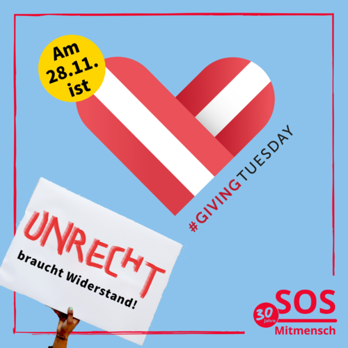 5 Gründe zu Spenden / SOS Mitmensch Giving Tuesday